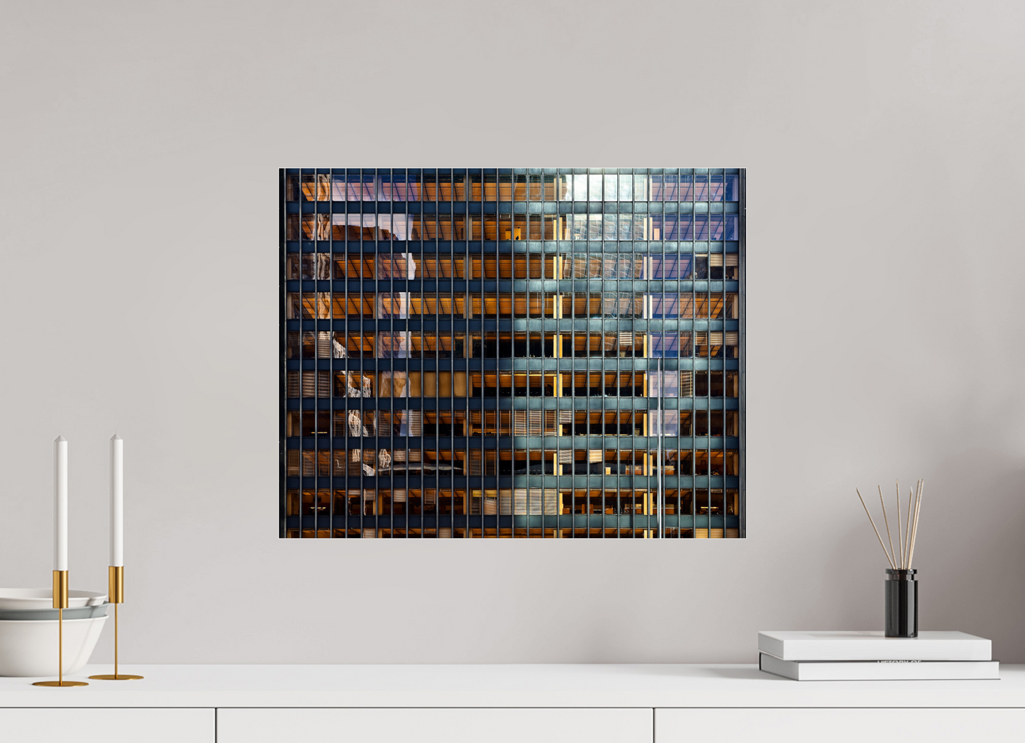 20.2 x 16″, Frameless Acrylic Glass Seagram Building