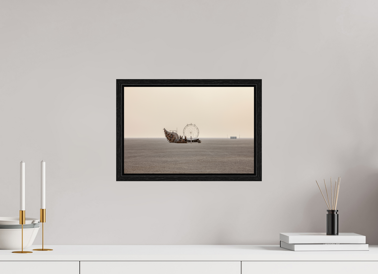 15 x 10″, Floater Frame Burning Man