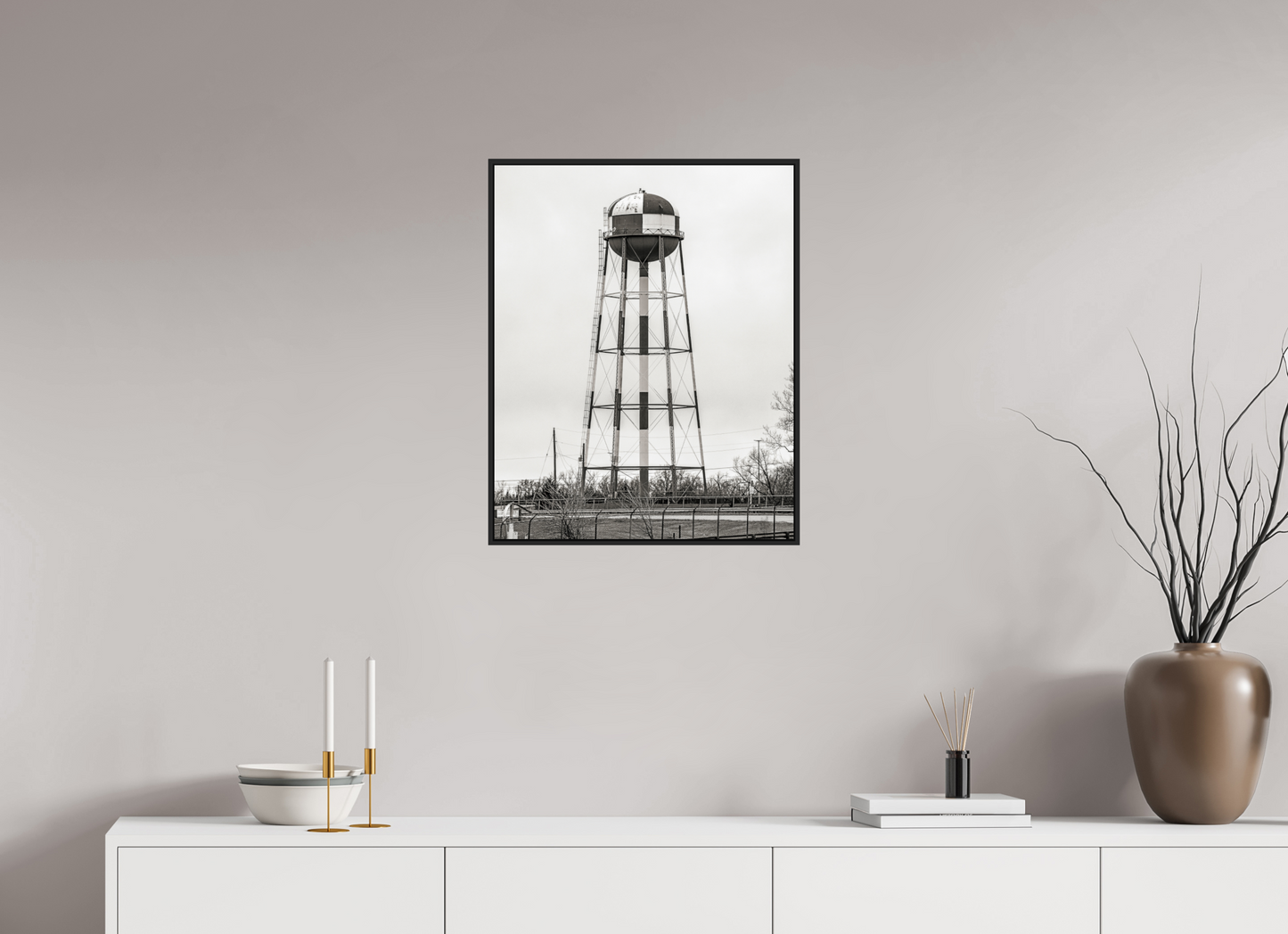Checkered Water Tower