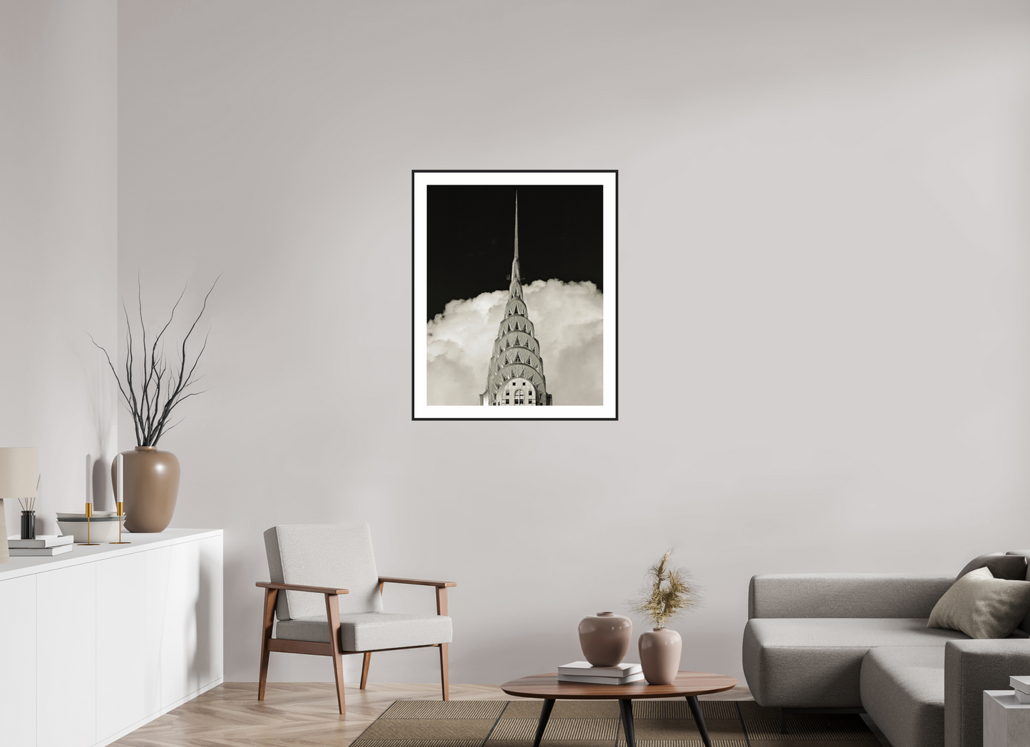 Chrysler Building Against Clouds