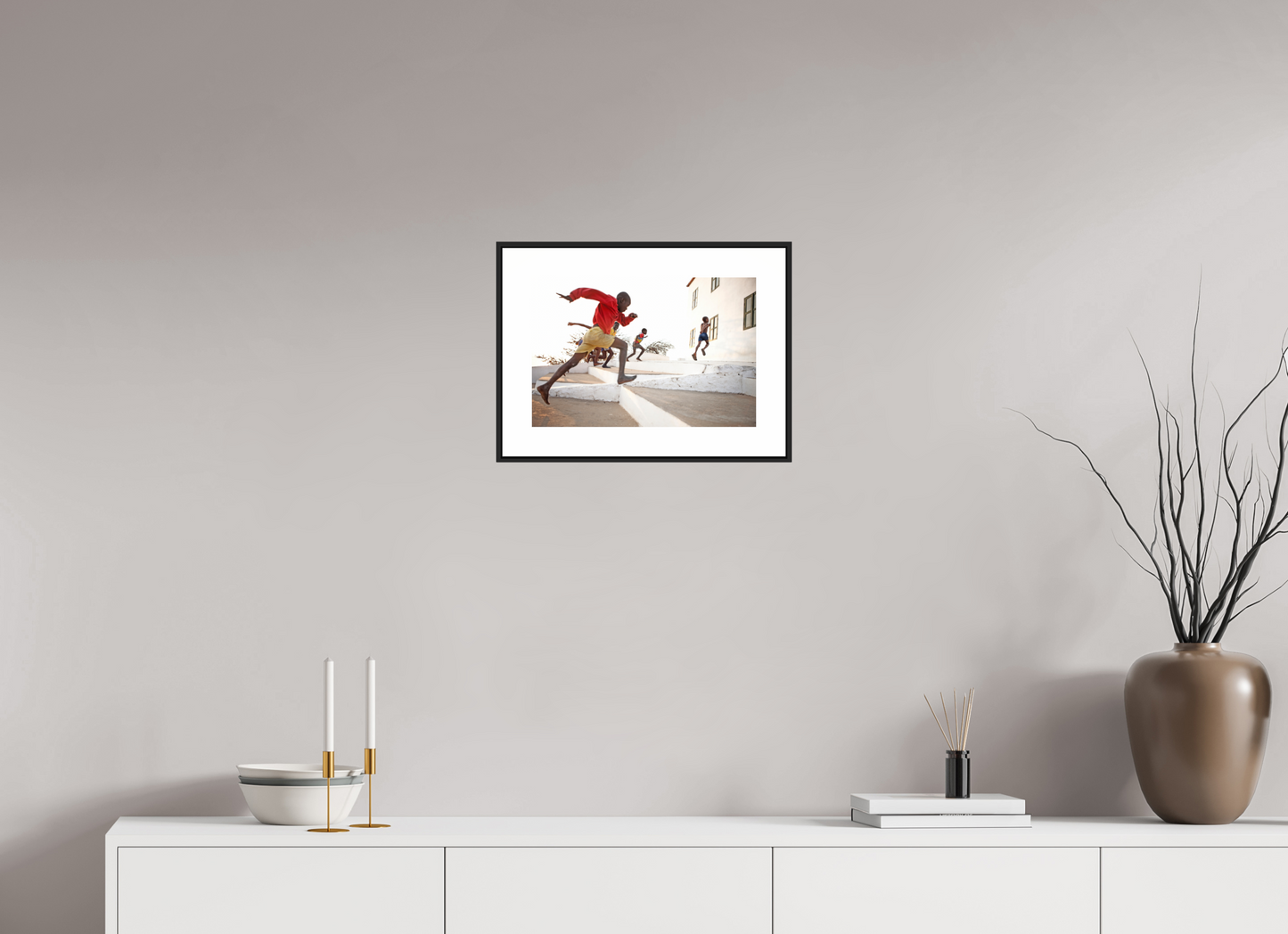 Angolan Boys Running