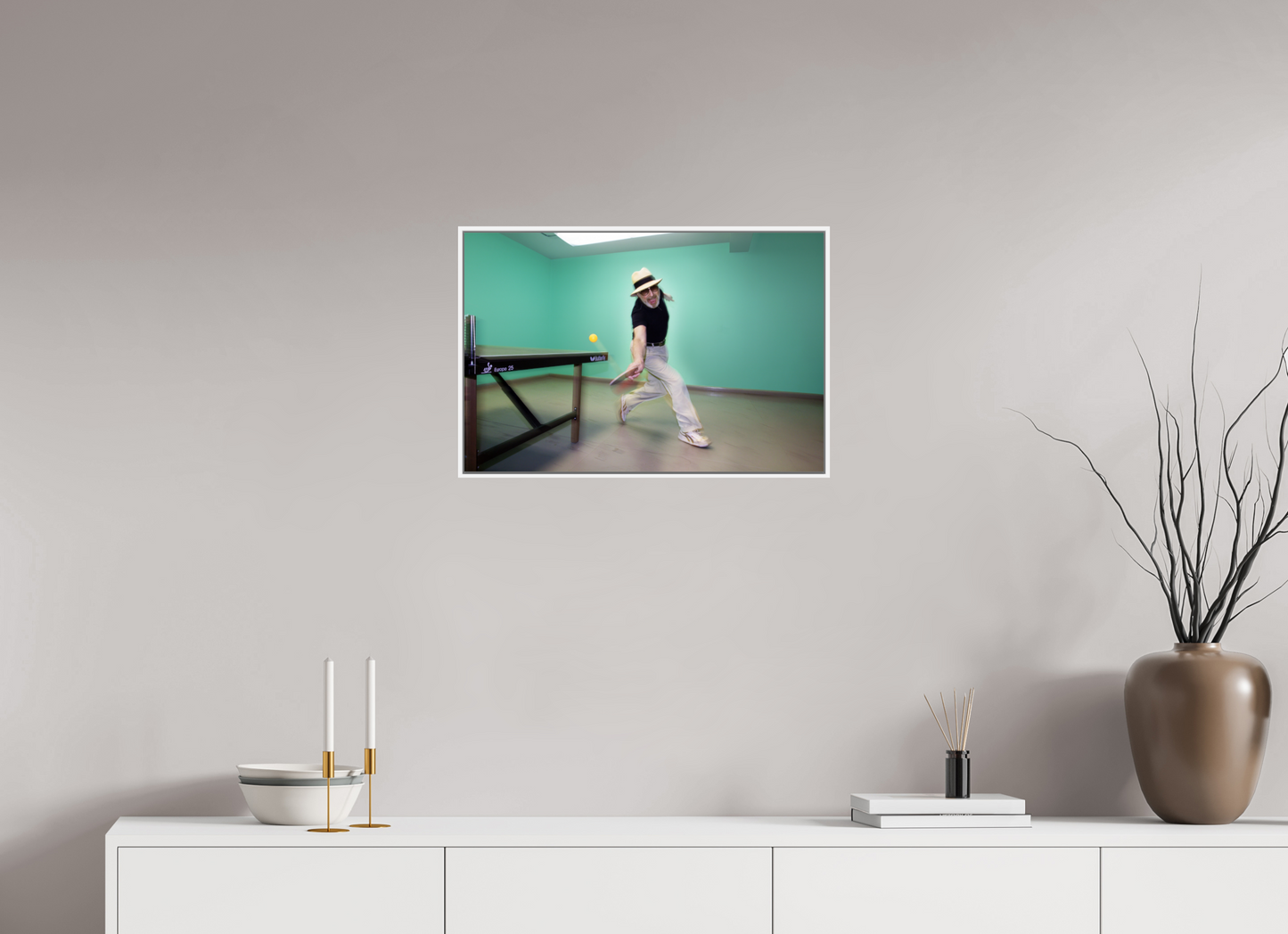 24 x 16″, White Matte Frame, No Border Marty (Supreme) Reisman