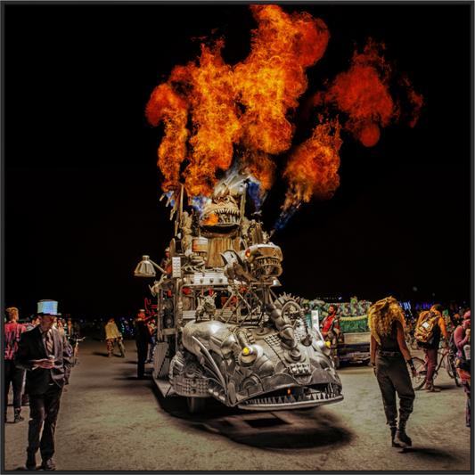 Burning Man - Art Car with Flames