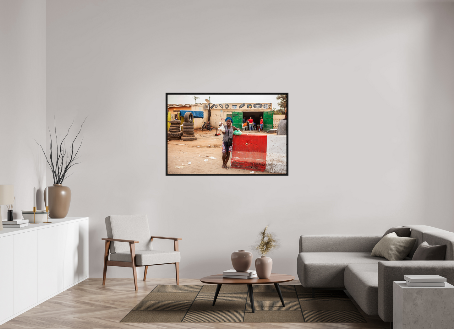 54 x 36″, Floater Frame Angolan Girl