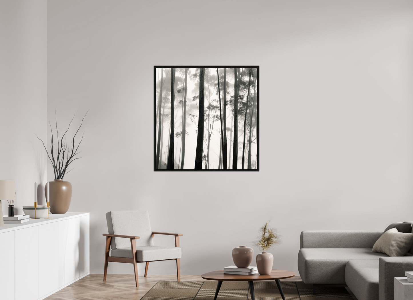 40 x 40″, Floater Frame Tilba Tilba Trees, Austrailia