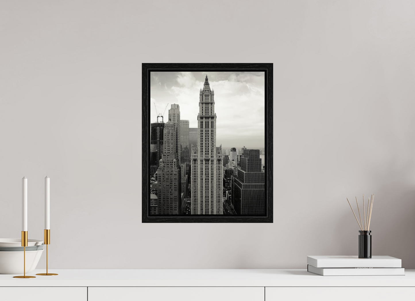 12 x 15″, Floater Frame Top of Empire State Buiding