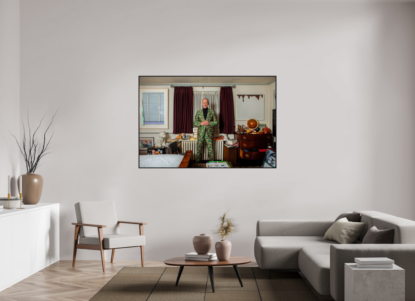 John Waters in his Bedroom