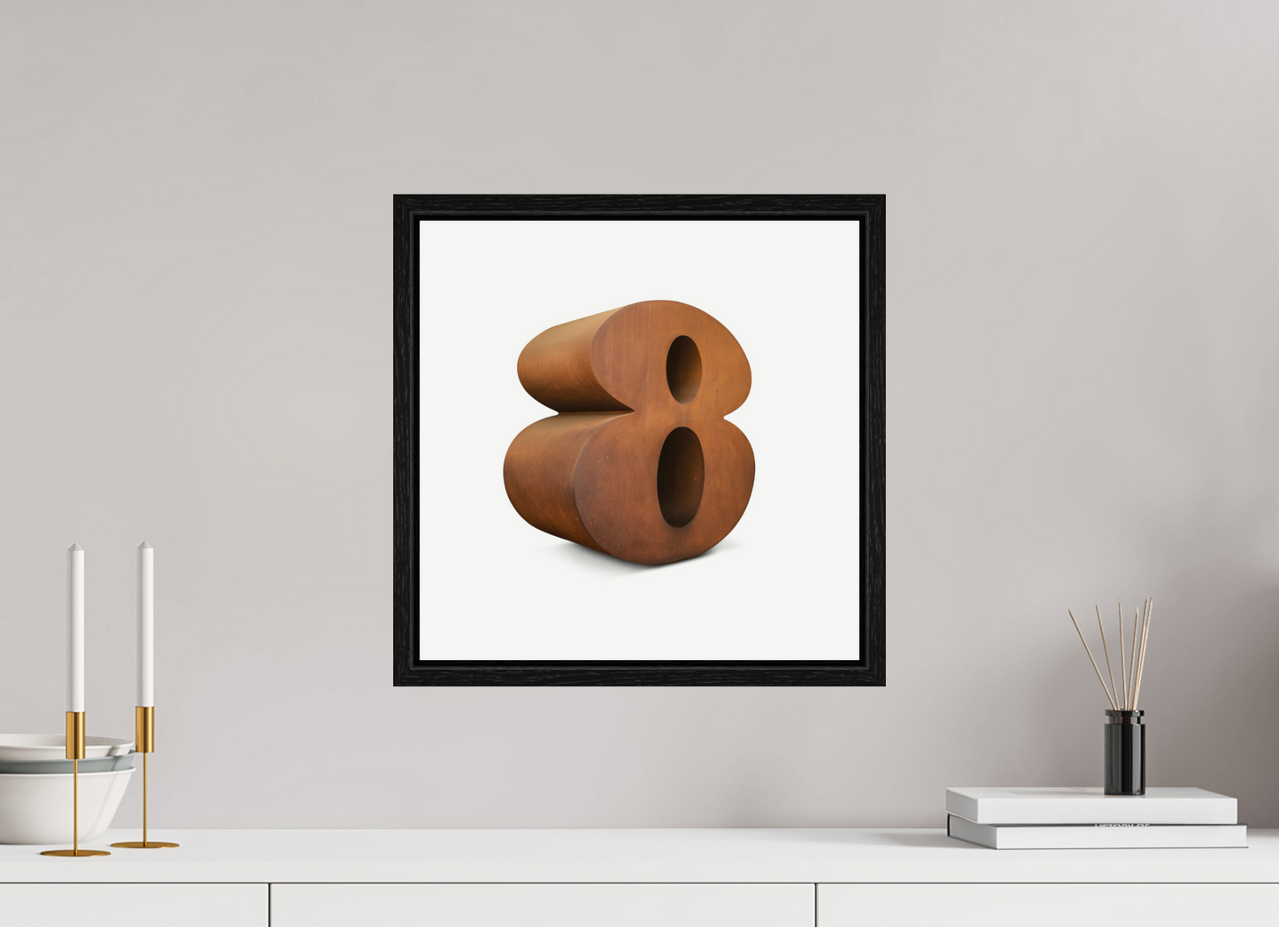 15 x 15″, Floater Frame Number 8