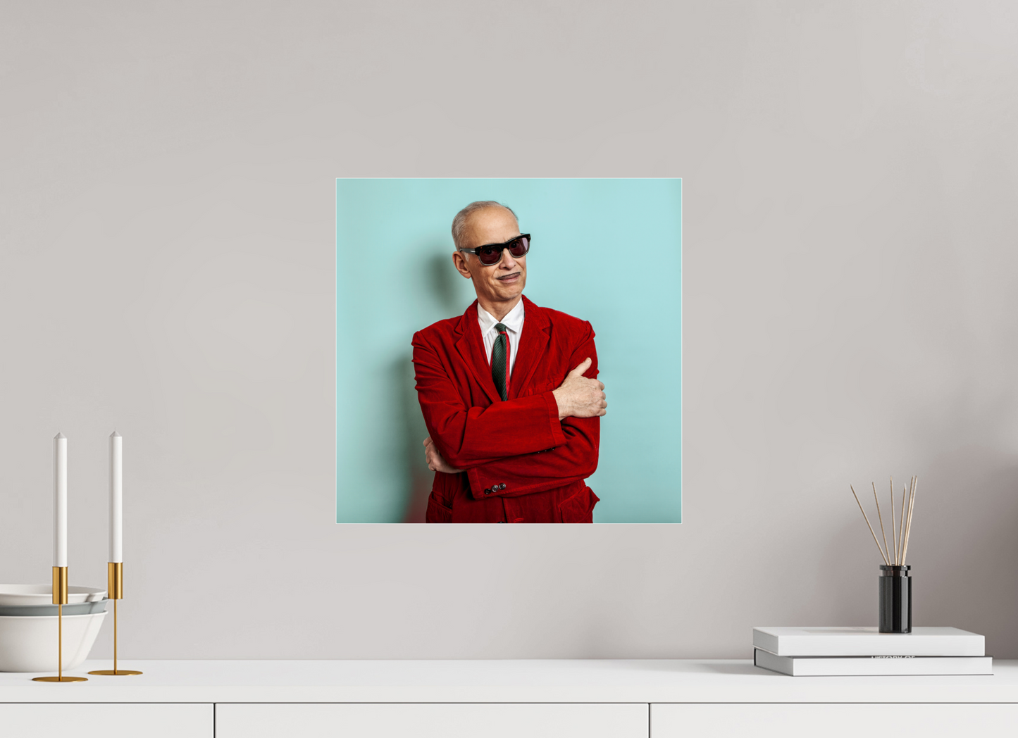 15 x 15″, Frameless Acrylic Glass Director John Waters