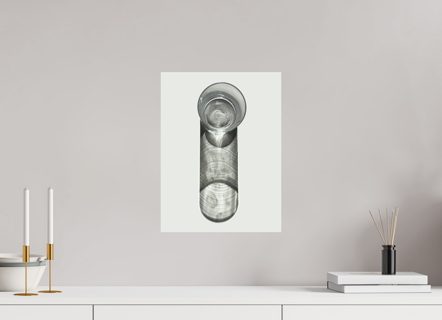 12 x 16″, Frameless Acrylic Glass Water Glass with Shadow