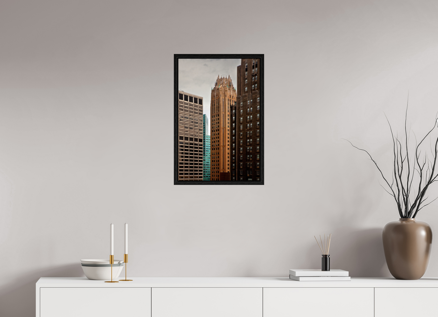 16 x 24″, Floater Frame General Electric Building
