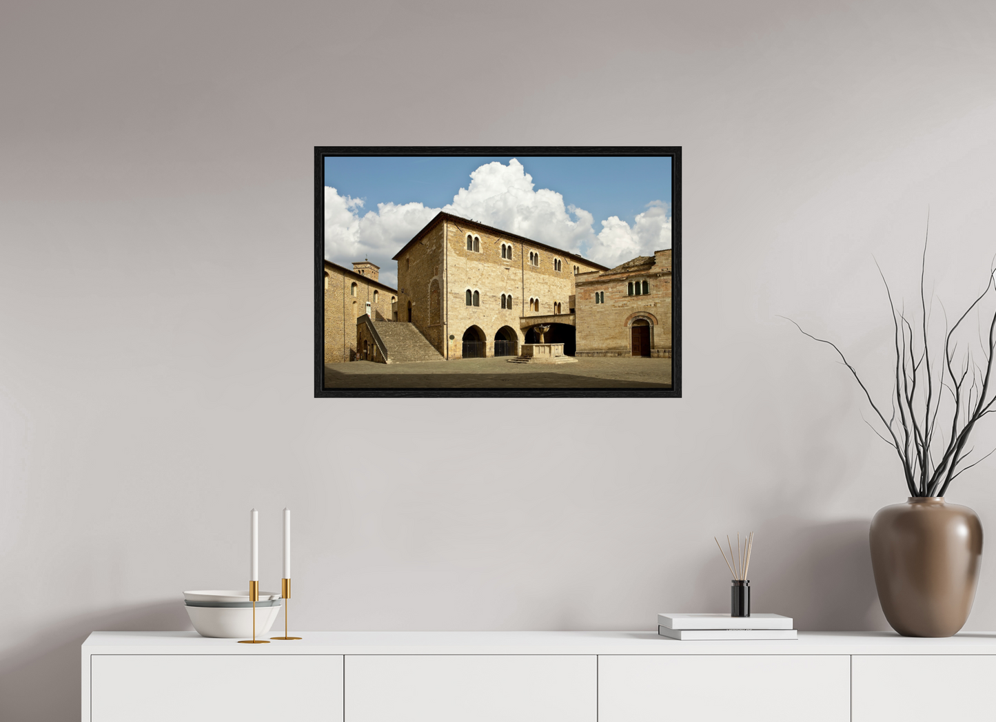30 x 20″, Floater Frame Romanesque Church of San Silvestro