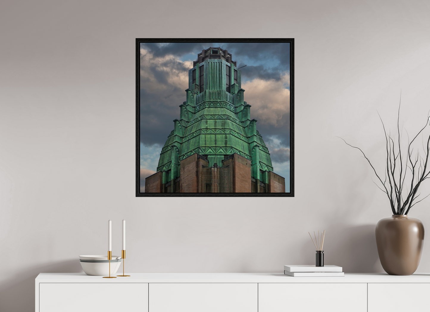 30 x 30″, Floater Frame Waldorf Astoria
