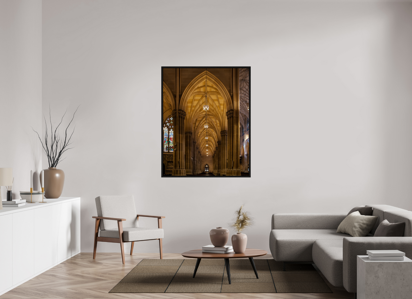 43 x 53.7″, Floater Frame Gothic Archway, St. Patrick's Cathedral