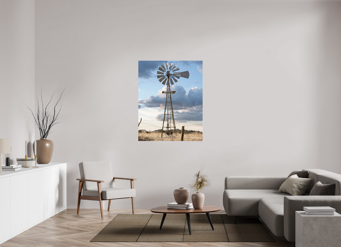 39 x 48.8″, Frameless Acrylic Glass Water Wheel - Cold Springs, CO