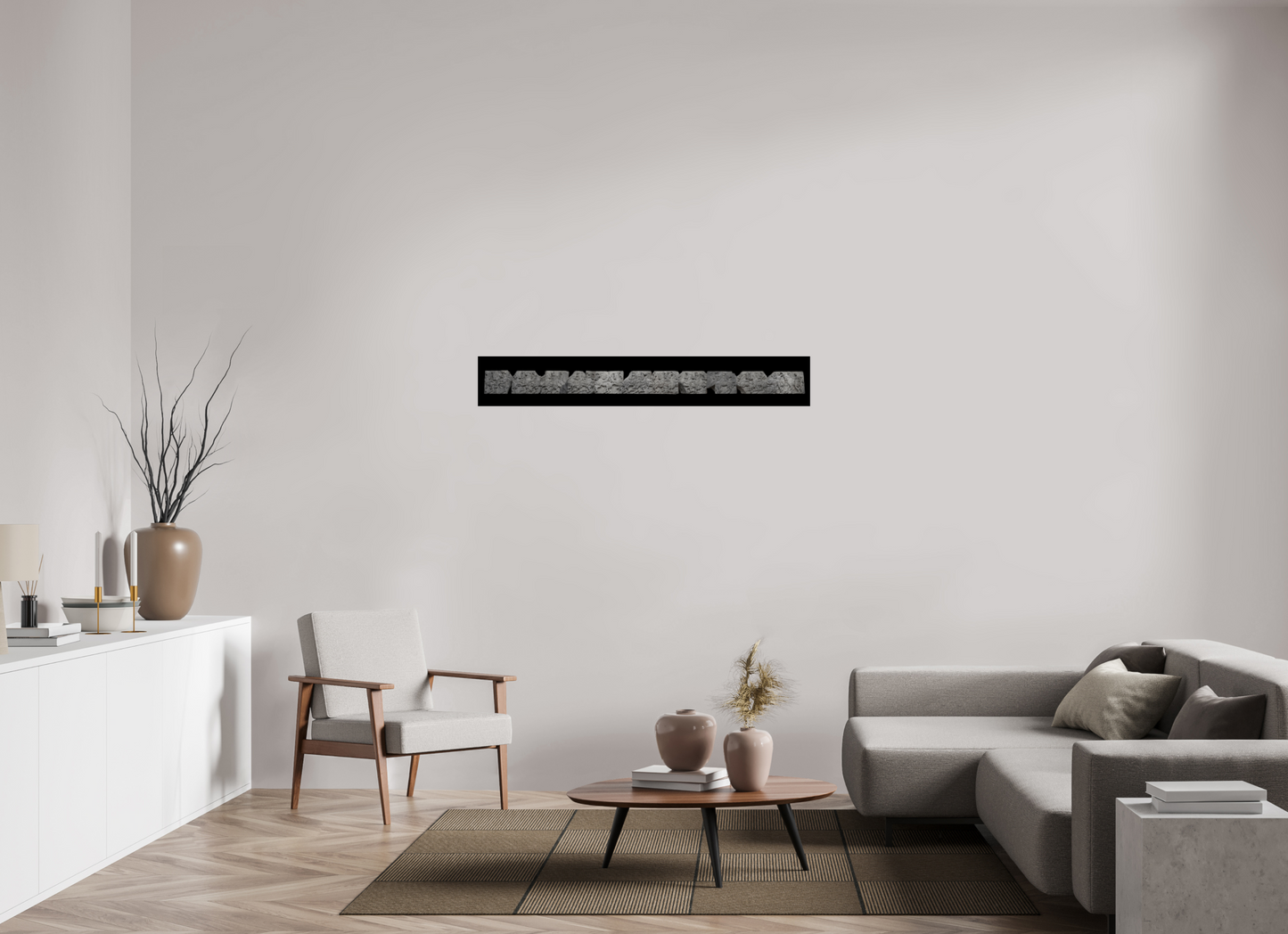 53.3 x 8″, Print on Aluminum Parthenon Frieze