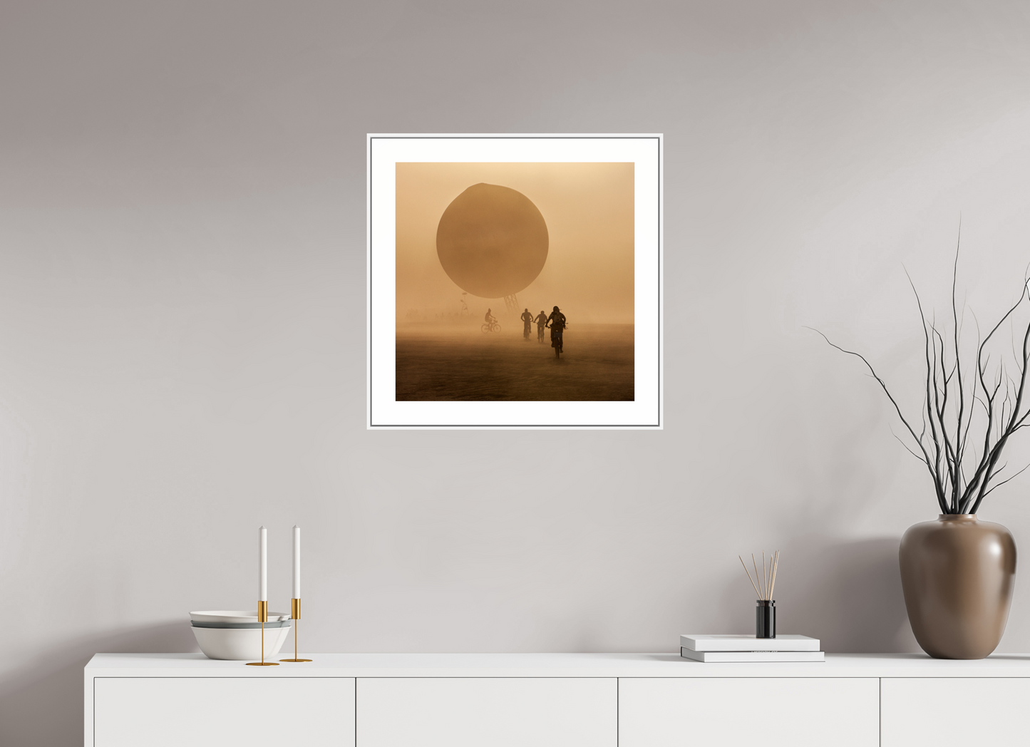 Burning Man - Weather Balloon and Bikers