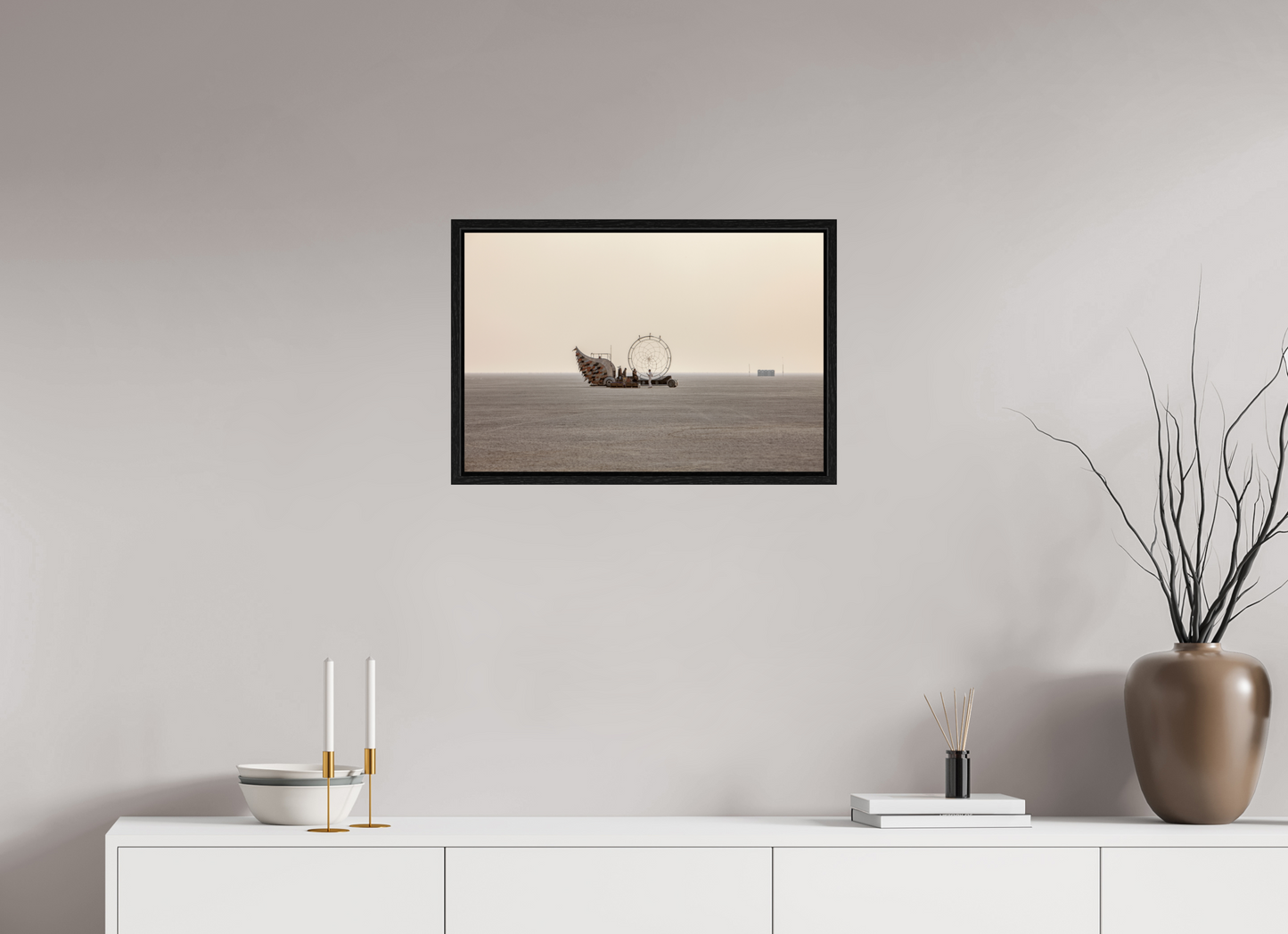 24 x 16″, Floater Frame Burning Man