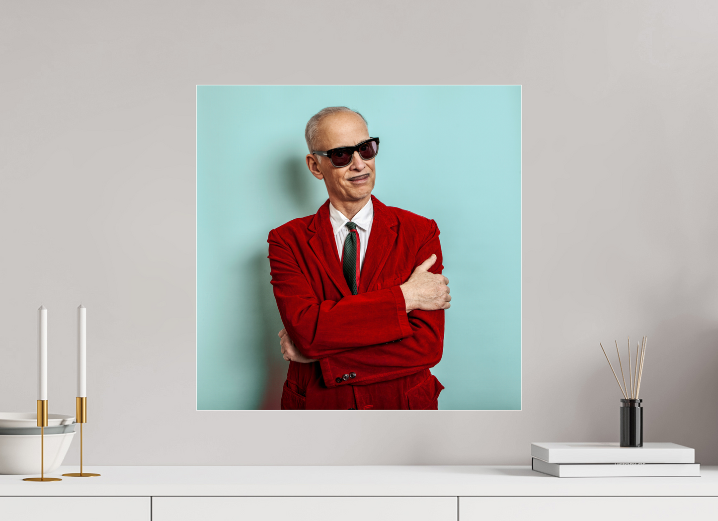 20 x 20″, Frameless Acrylic Glass Director John Waters