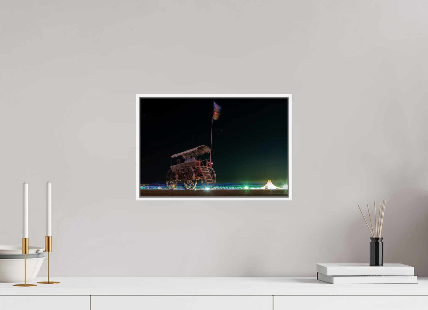 Burning Man - Art Car with Flag