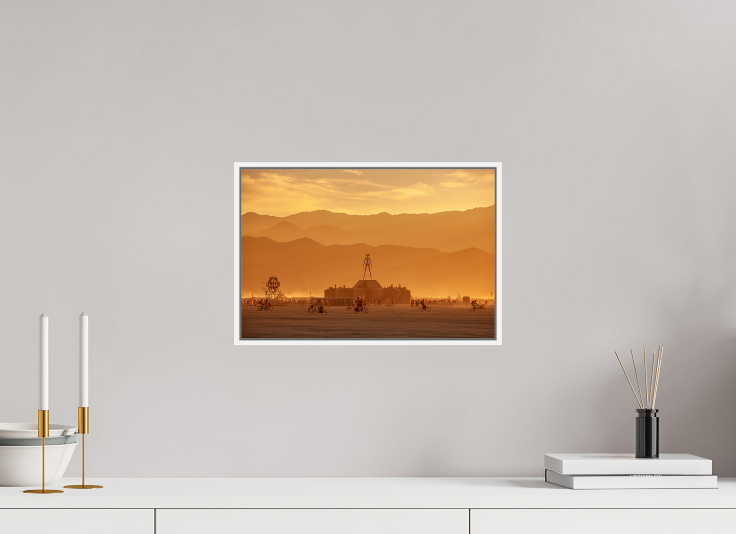 Burning Man - Burning Man and Mountains