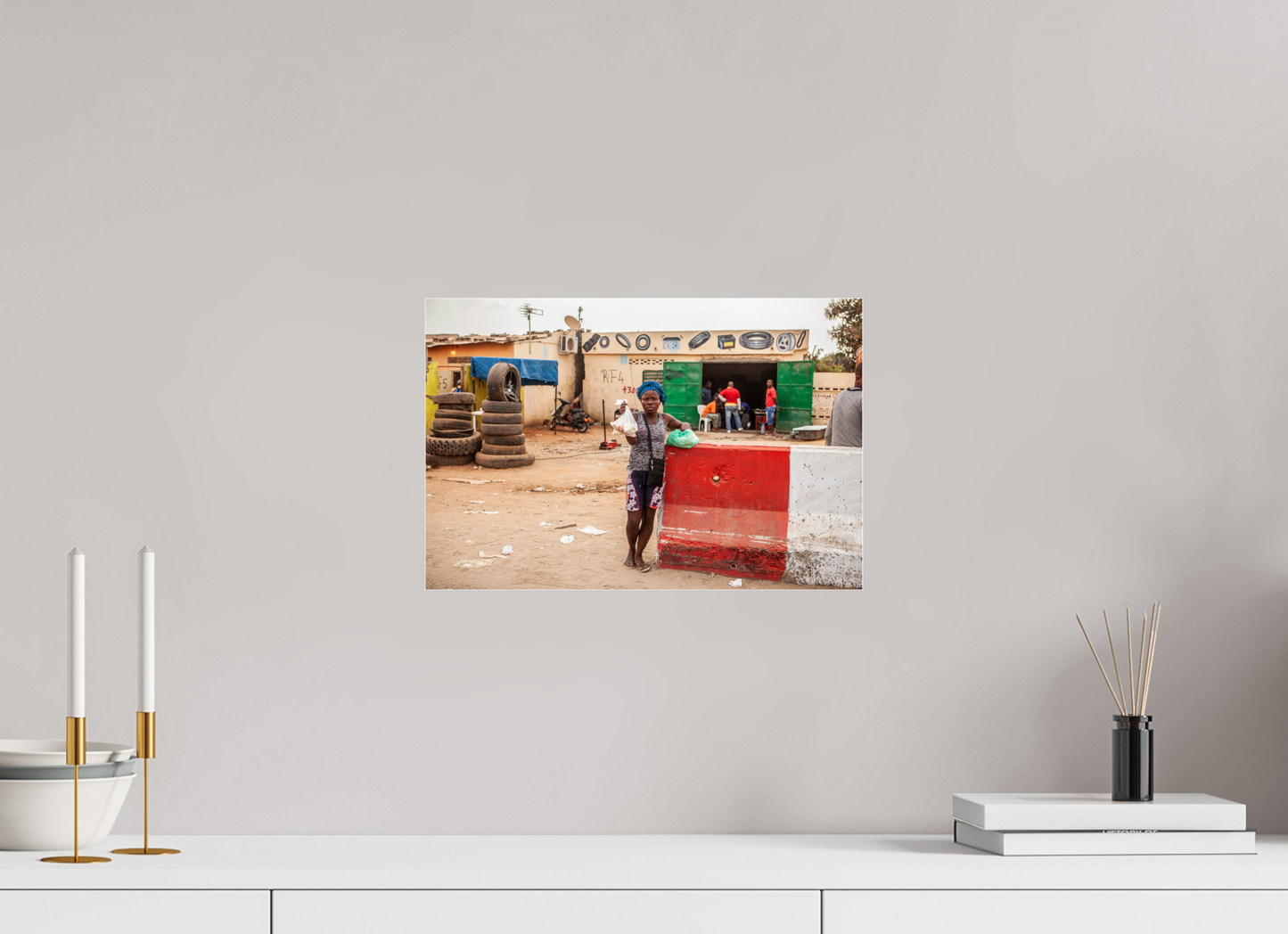 15 x 10″, Frameless Acrylic Glass Angolan Girl