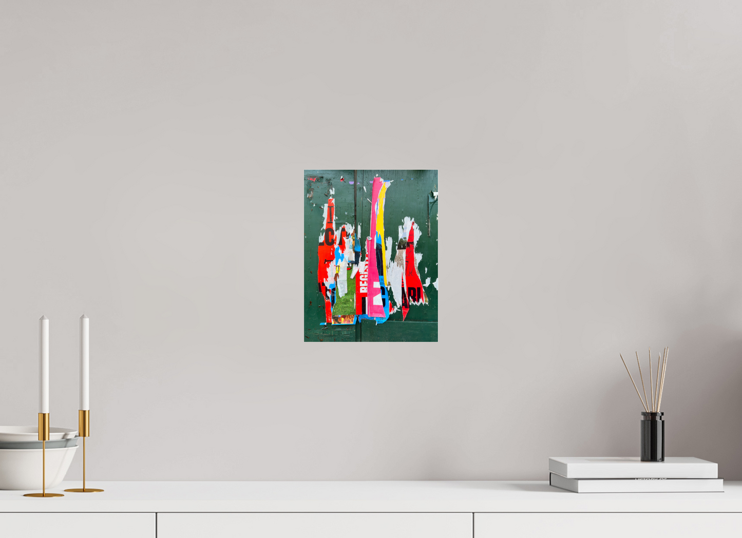 8 x 10.3″, Photo Print Under Acrylic Glass Poster Graffiti