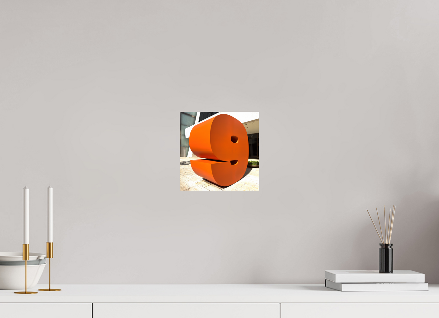 8 x 8″, Frameless Acrylic Glass Number 9