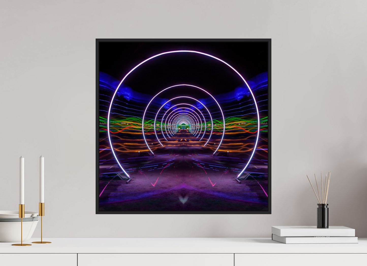 Burning Man - Concentric Circles of Light