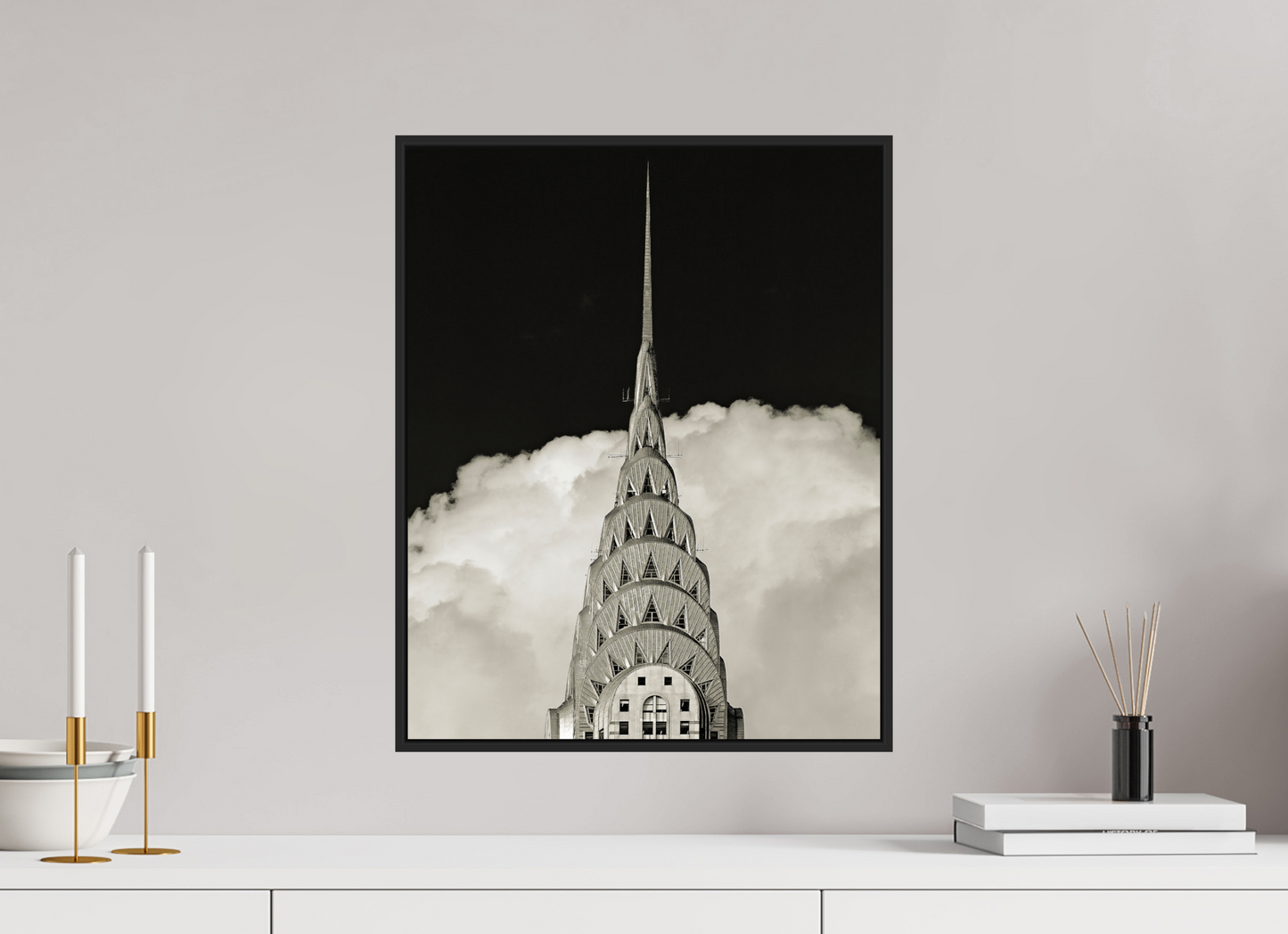 Chrysler Building Against Clouds