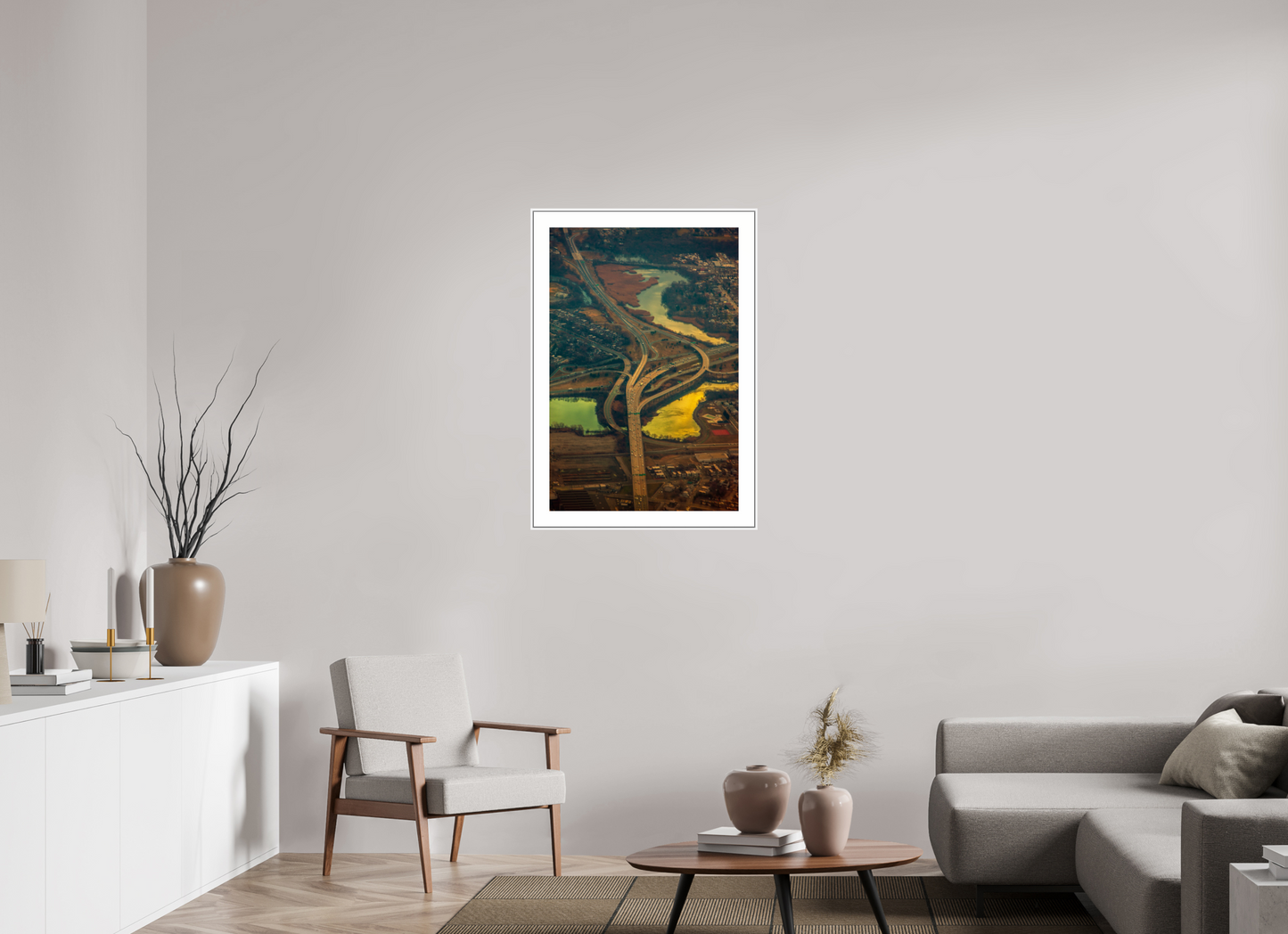 Aerial View of Highway