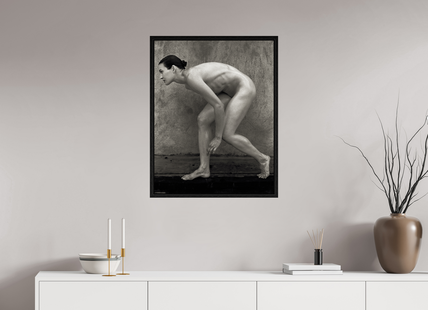 24 x 30.8″, Floater Frame Steinway Tower Under Construction