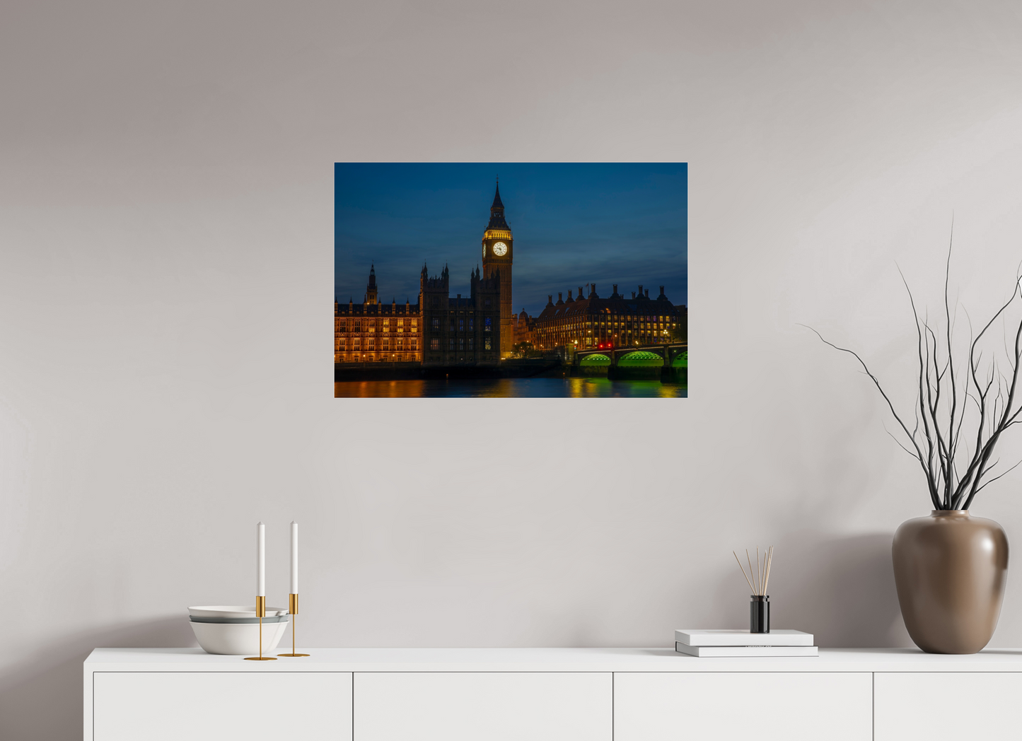 30 x 20″, Frameless Acrylic Glass Big Ben