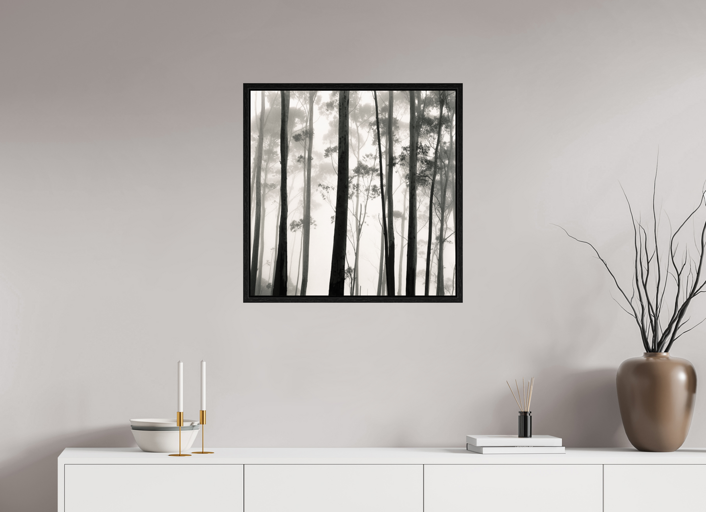 25 x 25″, Floater Frame Tilba Tilba Trees, Austrailia