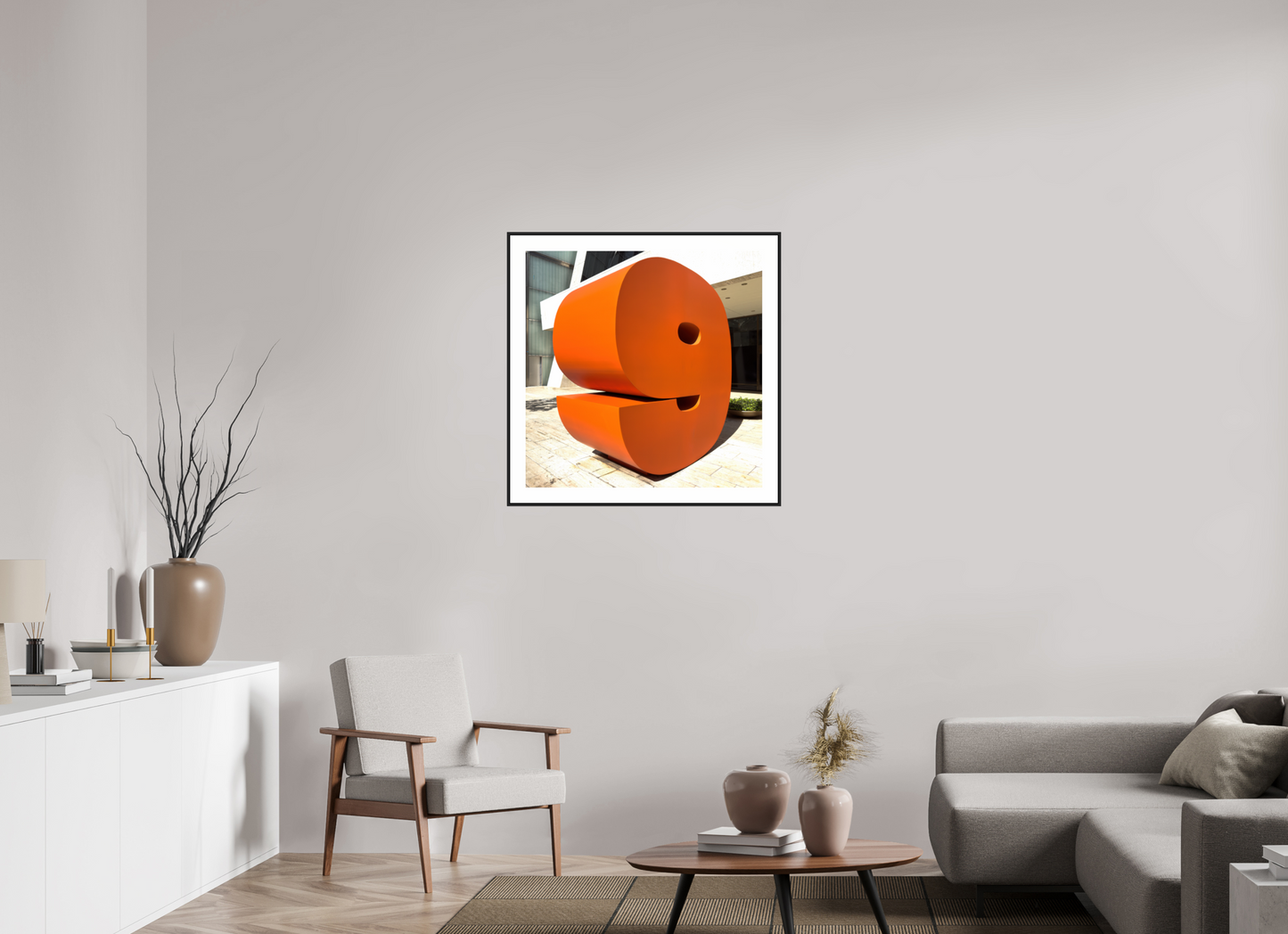 30 x 30″, Black Matte Frame Number 9