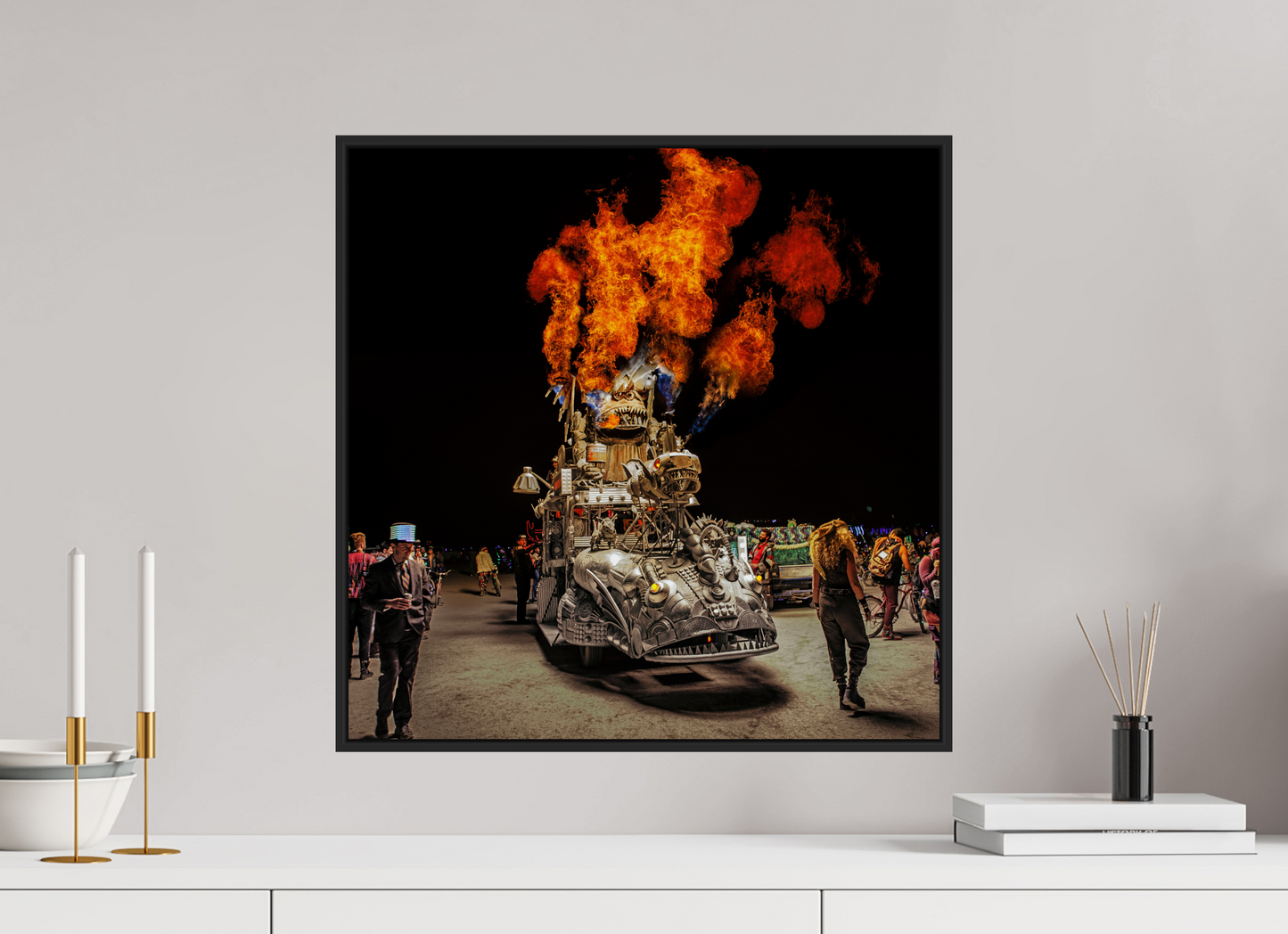 Burning Man - Art Car with Flames