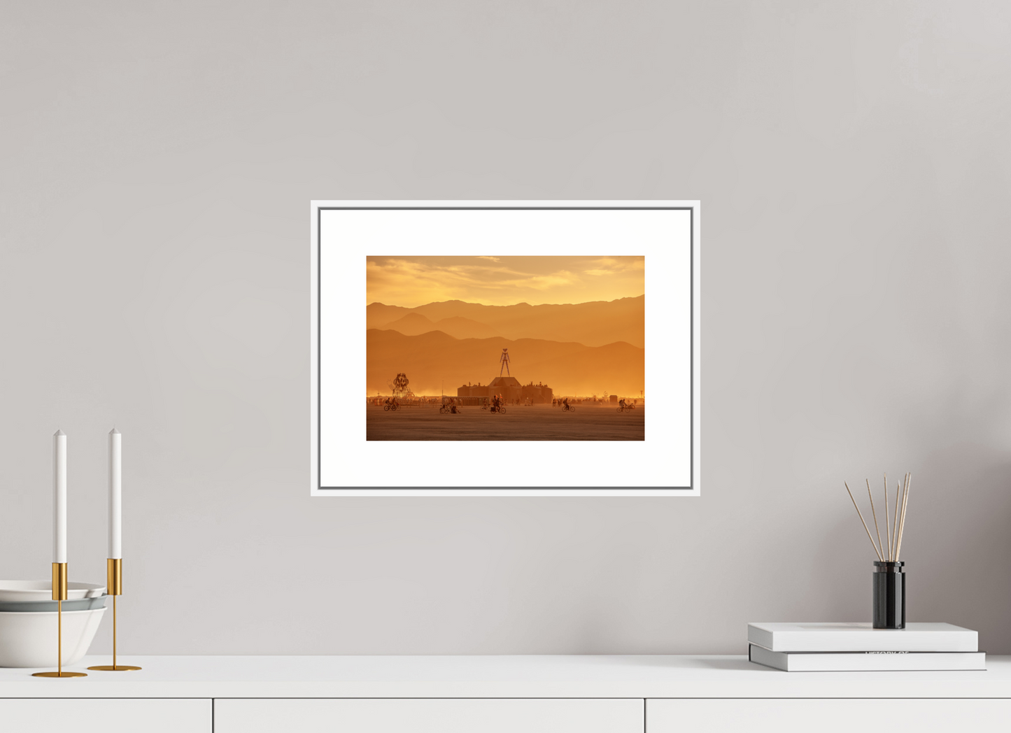 Burning Man - Burning Man and Mountains