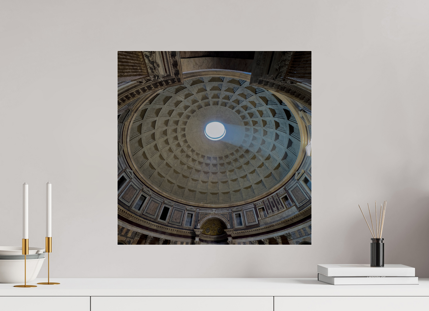 20 x 20″, Frameless Acrylic Glass Pantheon