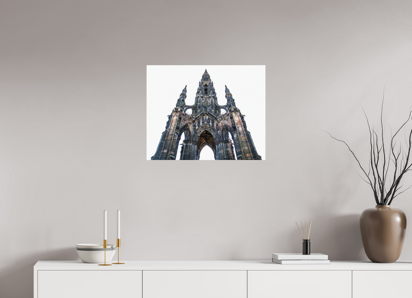 25 x 20″, Frameless Acrylic Glass The Scott Monument