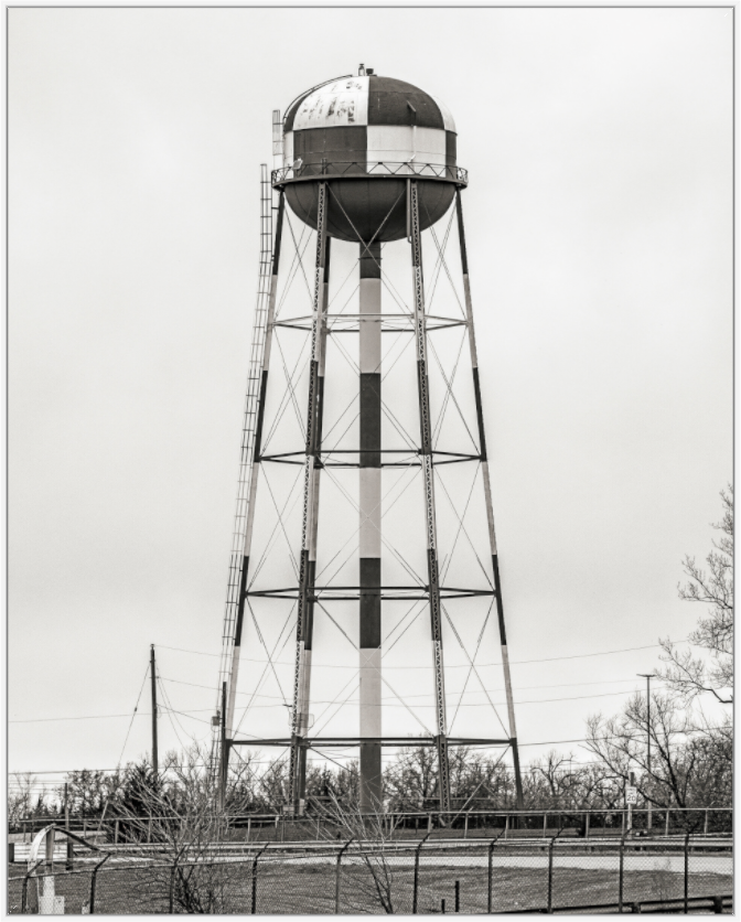 Checkered Water Tower