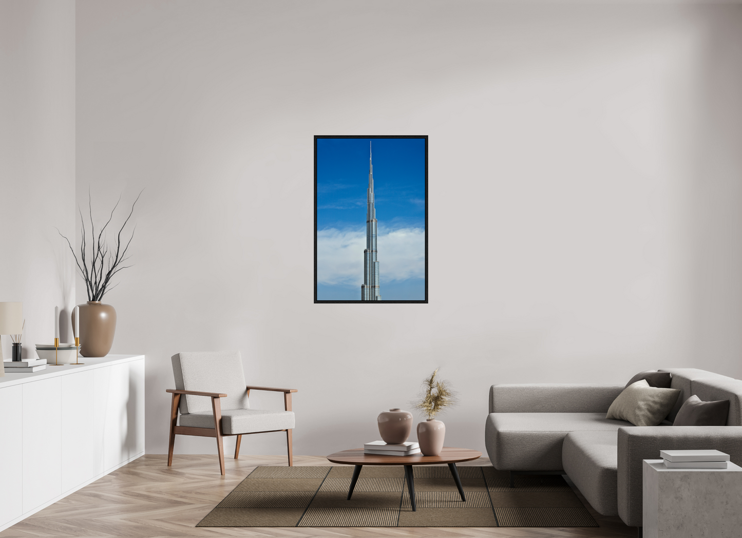 30 x 45″, Floater Frame Burj Khalifa Tower, Dubai