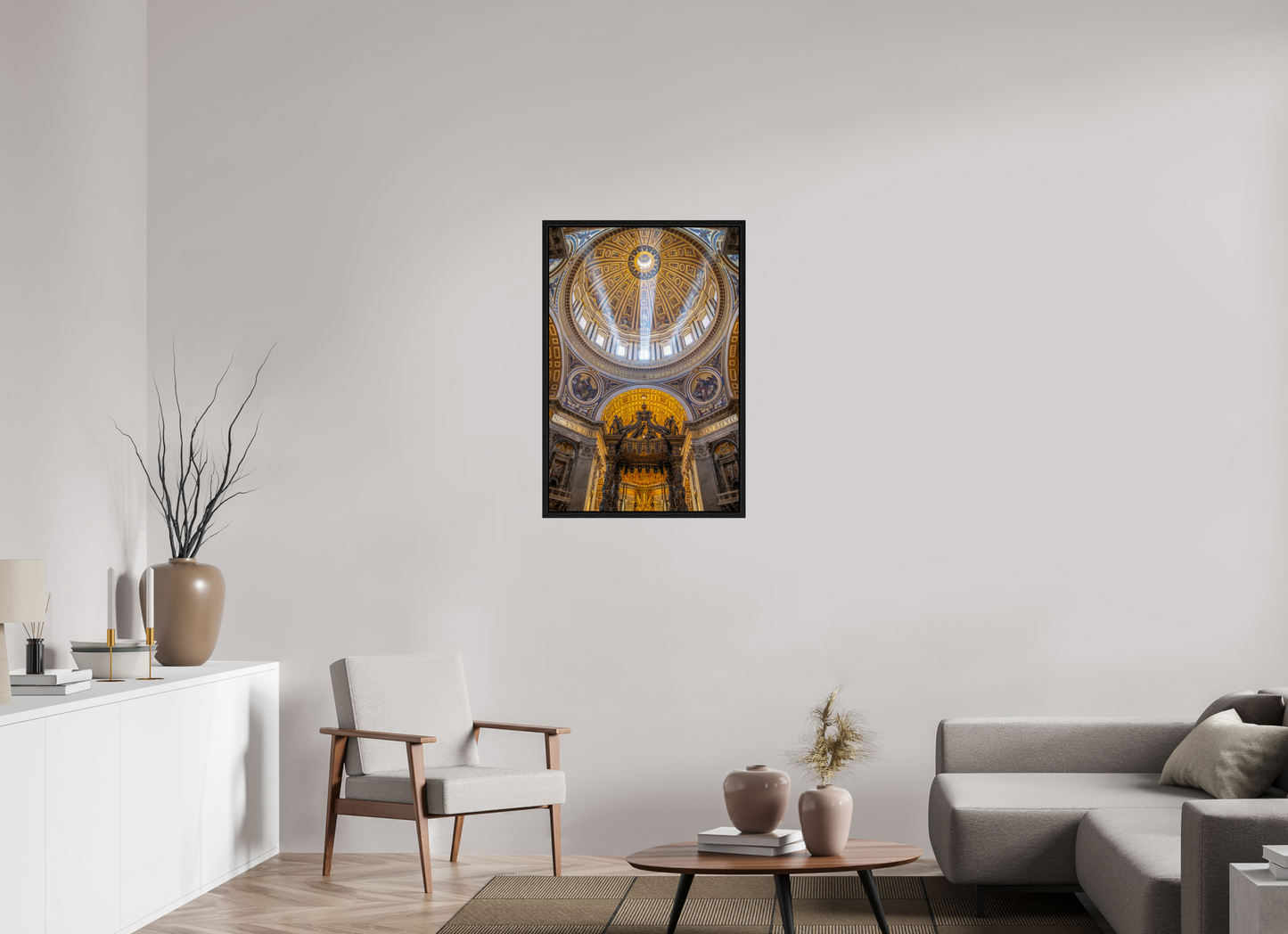 24 x 36″, Floater Frame The Vatican Basilica