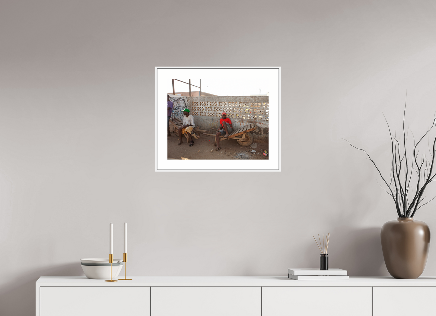 Worker in Red Shirt, Angola