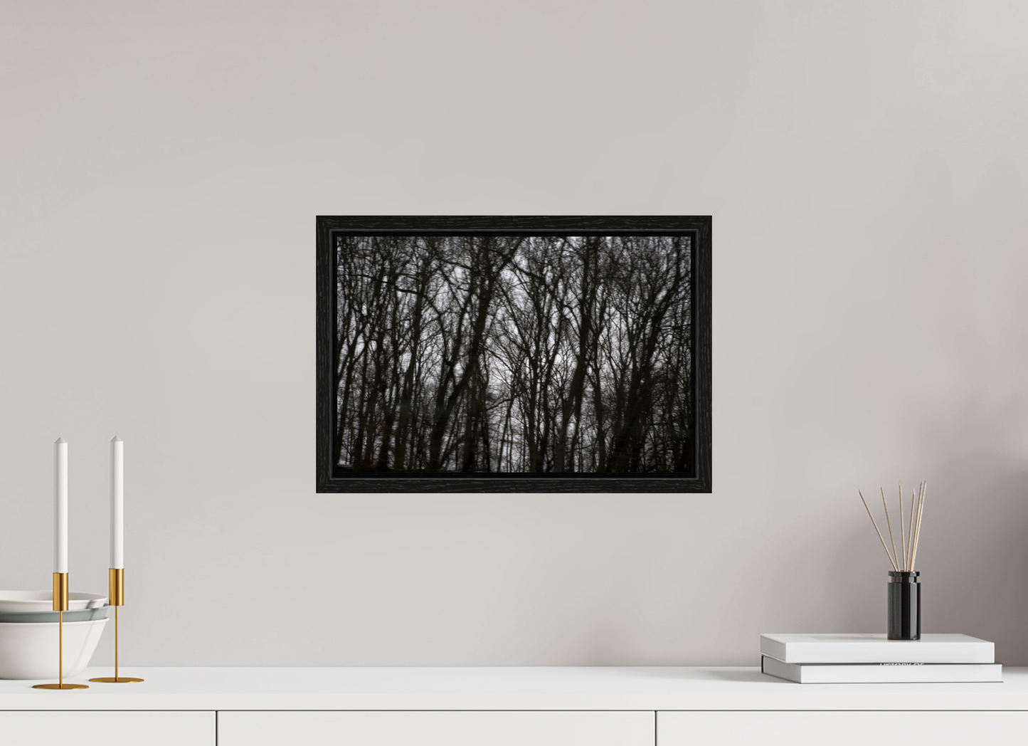 15 x 10″, Floater Frame Black Forest