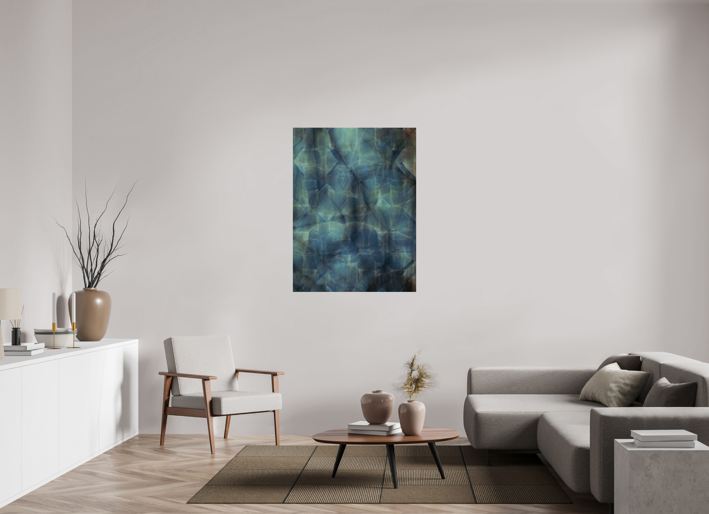 36 x 48″, Frameless Acrylic Glass Abstract No 308