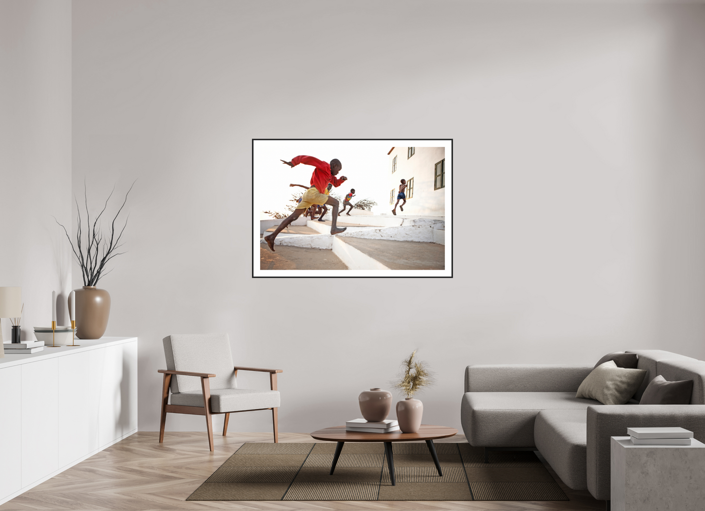 Angolan Boys Running