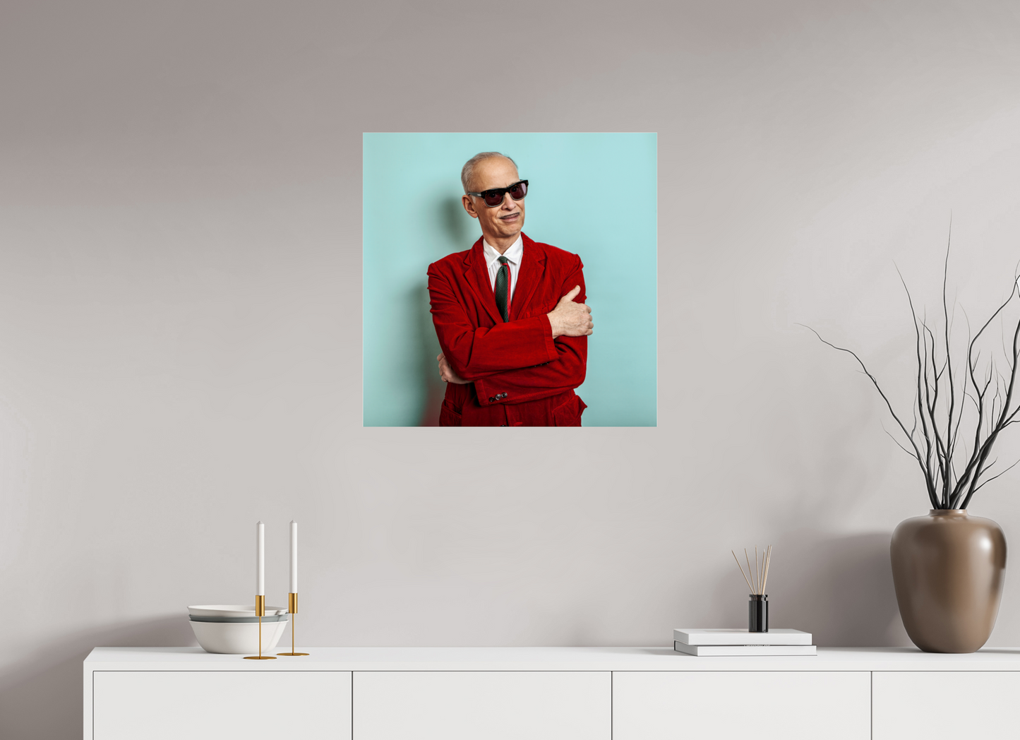 25 x 25″, Frameless Acrylic Glass Director John Waters