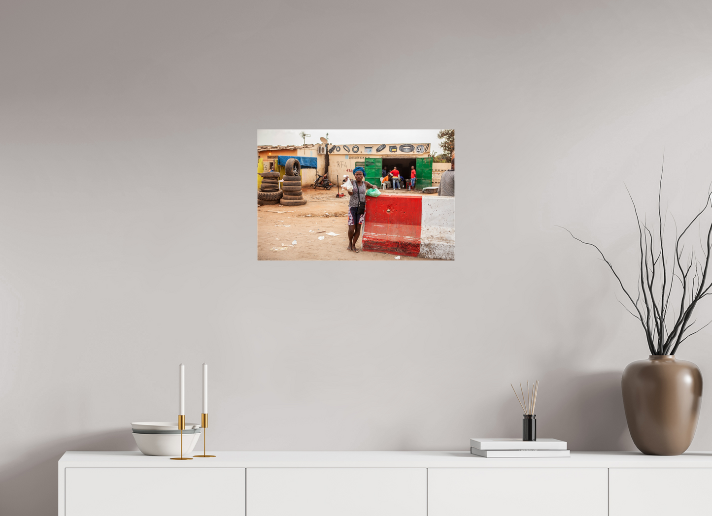 24 x 16″, Frameless Acrylic Glass Angolan Girl