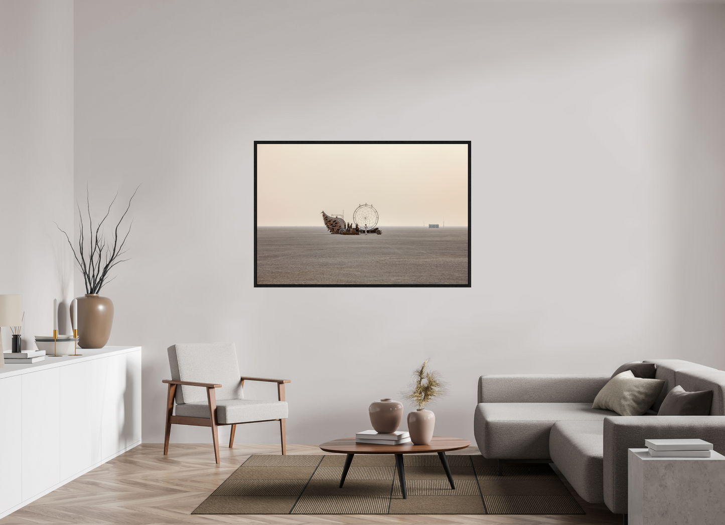 60 x 40″, Floater Frame Burning Man