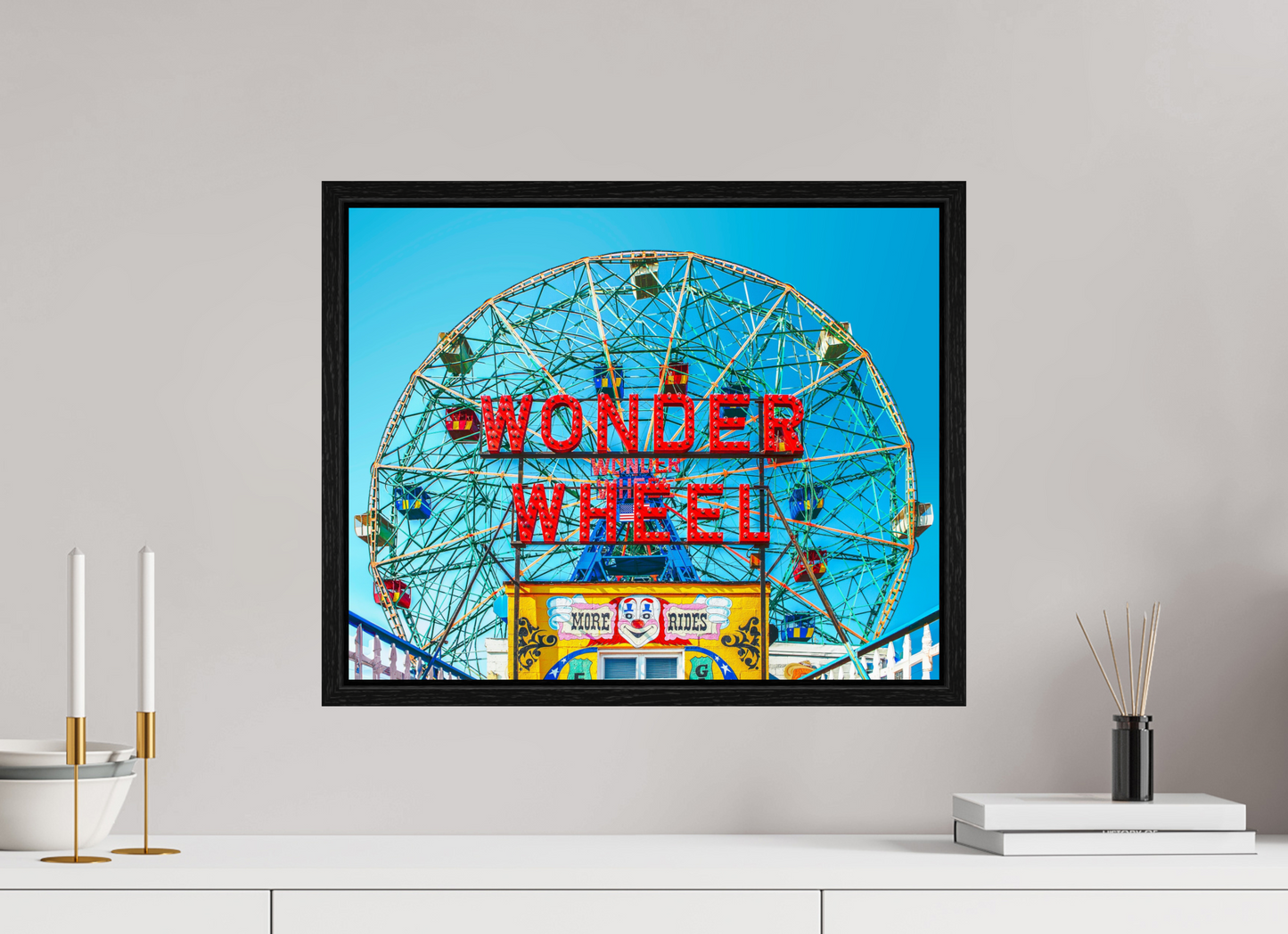 20 x 16″, Floater Frame Wonder Wheel